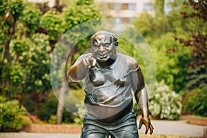 Monument to the great Soviet actor Yevgeny Leonov