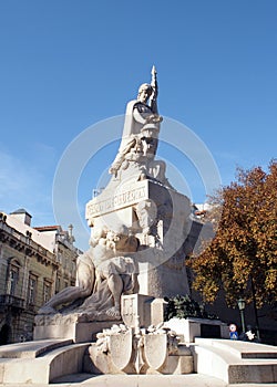 Monument to the Great War Dead at Avenida da Liberdade, Lisbon, Portugal