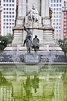 Monument to great writer Cervantes