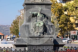 Monument to the Heroes of Kosovo in the center of KruÅ¡evac (Battle of Kosovo 1389). Serbia