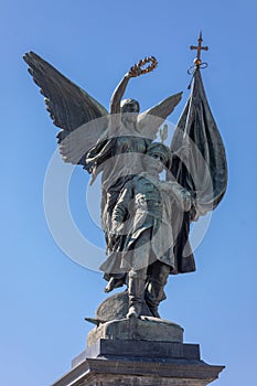 Monument to the Heroes of Kosovo in the center of KruÃÂ¡evac (Battle of Kosovo 1389). Serbia photo