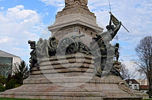 Monument to the Heroes of the Peninsular War in the rotunda da Boavista, Porto photo