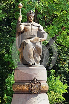 Monument to Hetman Ivan Mazepa in Poltava, central Ukraine