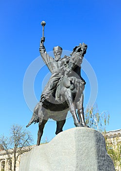 Monument to Hetman in Kiev, Ukraine,