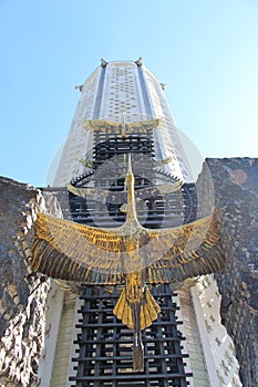 Monument to Holodomor. Kiev, Ukraine. Bottom view