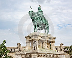 Monument to the Hungarian king Matyas. photo