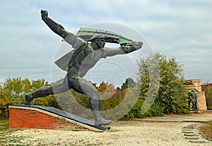Monument to the Hungarian Socialist Republic Communist Statues at Memento Park Budapest Hungary photo