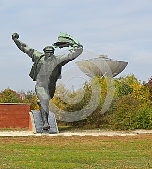 Monument to the Hungarian Socialist Republic Communist Statues at Memento Park Budapest Hungary