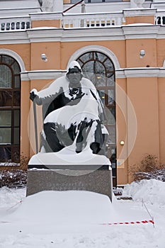 Monument to Ivan Sergeyevich Turgenev. Saint Petersburg.