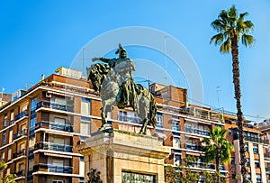 Monument to Jaime el Conquistador in Valencia, Spain