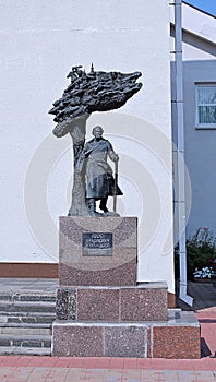 Monument to Jazep Drozdovich Eternal Wanderer in Minsk