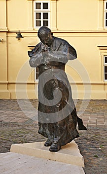 Monument to John Paul II in Presov. Slovakia