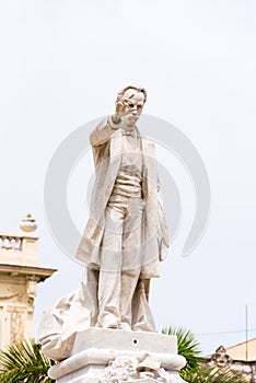 Monument to Jose Marti at Central Park of Havana, Cuba. Copy space for text. Vertical.
