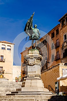 Monument to Juan Bravo. Segovia, Castile and Leon. Spain.