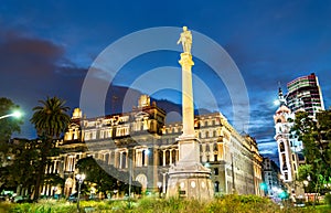 Monument to Juan Lavalle and Palace of Justice in Buenos Aires, Argentina photo