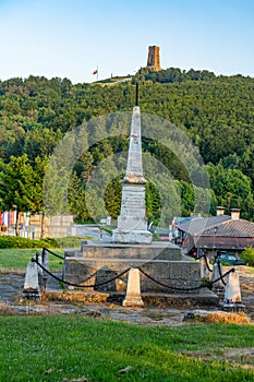 Monument to those killed in the Russian-Turkish war at the foot of Mount Shipka in Bulgaria