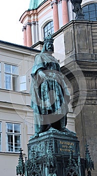 Monument to king Karl IV in Prague
