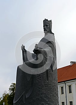 Monument to King Mindaugas in Vilnius.