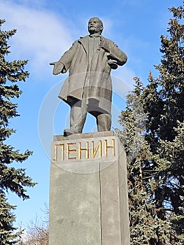 Monument to Lenin in Rostov-on-Don, Russia.