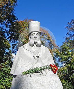 Monument to Leonid Hlibov Ukrainian Ukrainian poet writer and civic figure