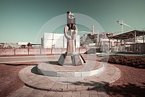 The monument to the liquidators of the Chernobyl accident