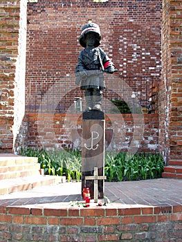 Monument to the Little Insurgent in Warsaw