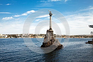 Monument to the lost ships in Sevastopol in the Crimea