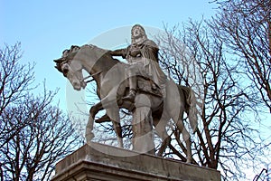 Monument to Louis XIII at the Place des Vosges photo