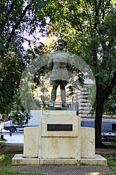 Monument to Major General Harry Hill Bandholtz on Liberty Square, next to the US Embassy in Budapest, Hungary
