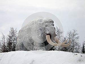 Monument to a mammoth in the  of Salekhard. Author unknown