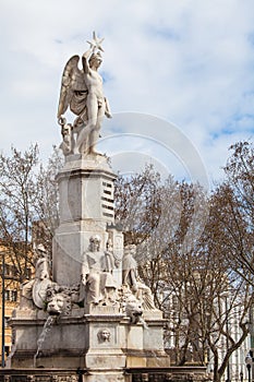 The Monument to the Marquis de Campo Sagrado. Barcelona, Spain photo