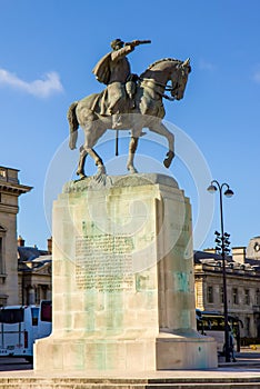 Monument to Marshal Joffre near the Ecole Militaire of Champ de Mars, Paris