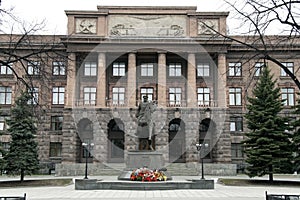 Monument to Marshal Zhukov in Yekaterinburg on the