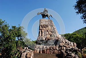 Monument to Martin Miguel de Guemes, a military leader and caudillo who defended Argentina