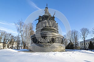 Monument to the Millennium of Russia from 1864 in Novgorod the Great