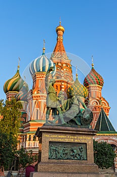 Monument to Minin and Pozharsky in Moscow