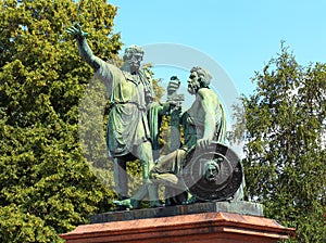 Monument to Minin and Pozharsky in Moscow