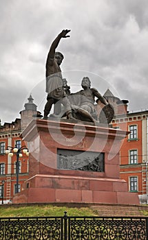 Monument to Minin and Pozharsky in Nizhny Novgorod. Russia