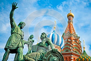 Monument to Minin and Pozharsky on the Red Square