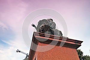 Monument to Minin and Pozharsky on the Red Square in Moscow.