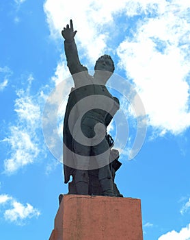 The monument to the national hero of Chile, Bernardo O`higgins to Punta arenas.