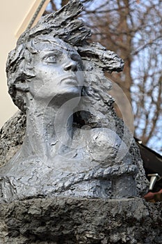 Monument to Nina Poptsova in Pyatigorsk, Russia