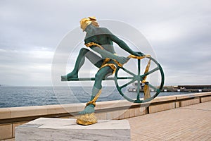 Monument to Odysseus in Monaco