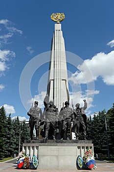 Monument to the participating countries of the anti-Hitler coalition in Victory Park on Poklonnaya Hill in Moscow