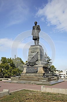 Monument to Pavel Nakhimov in Sevastopol. Ukraine