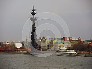 Monument to Peter the Great in Moscow.