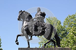 Monument to Peter I on a horse