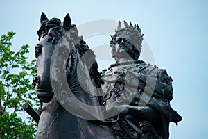 Monument to Peter I near Saint Michael`s Castle