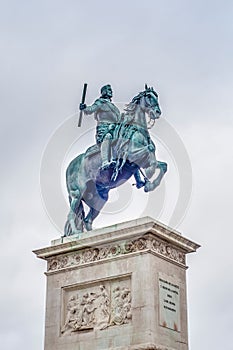 Monument to Philip IV in Madrid, Spain.