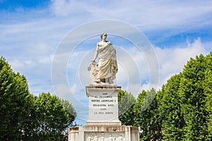 Monument to Pietro Leopoldo I, in Piazza Martiri della Liberta of Pisa, Italy photo